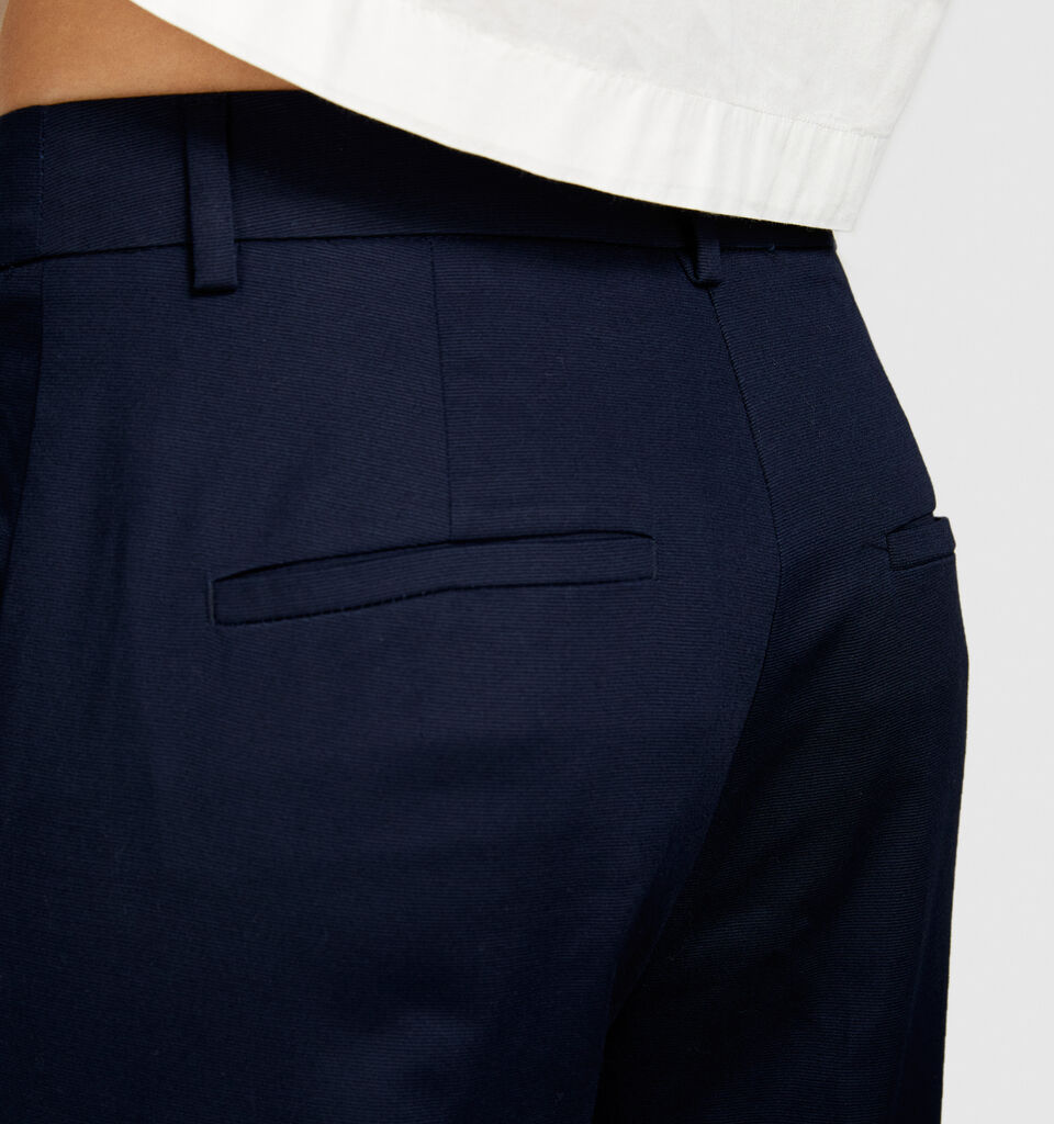 High-waisted trousers - women's high-waisted trousers - Dark Blue | Sisley image number 5